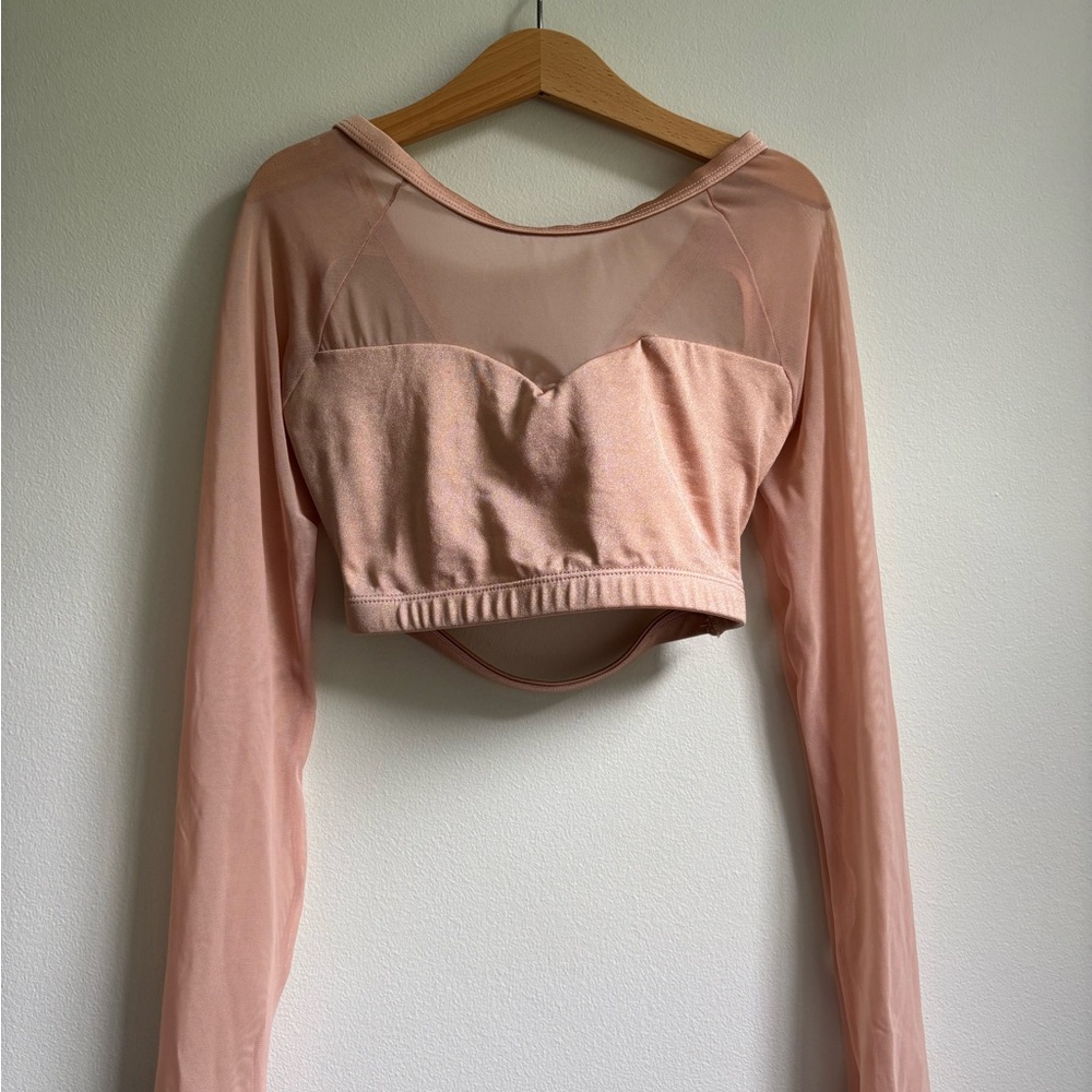 Body Wrappers Blush Long Sleeve Bodysuit